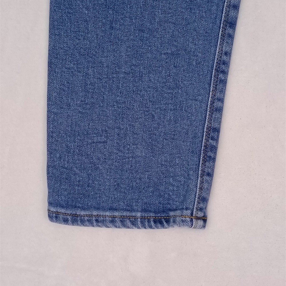 American Eagle Mom Jeans Womens 2 Regular Blue Stretch High Rise Tapered Denim - Picture 15 of 16
